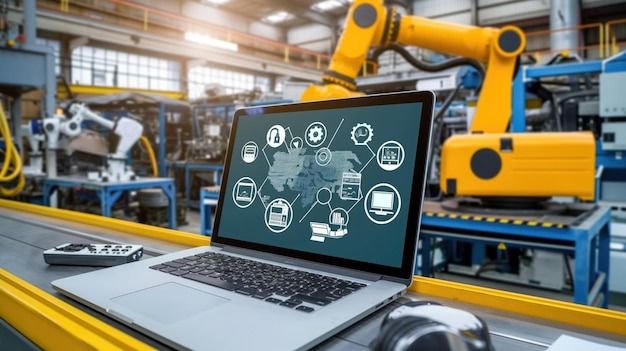 Industrial equipment being monitored
