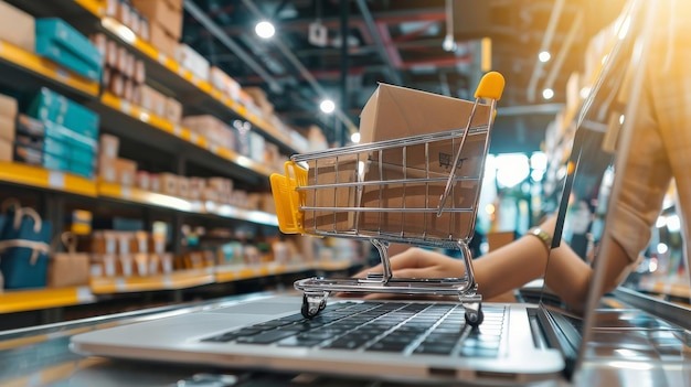 Consumer product packaging on a production line
