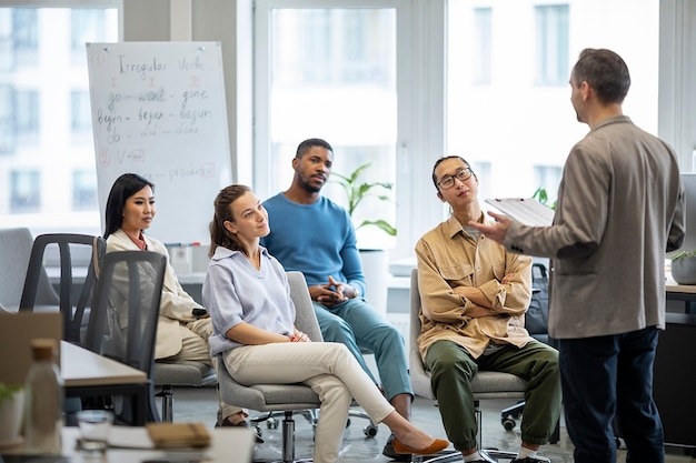 Corporate training session in progress