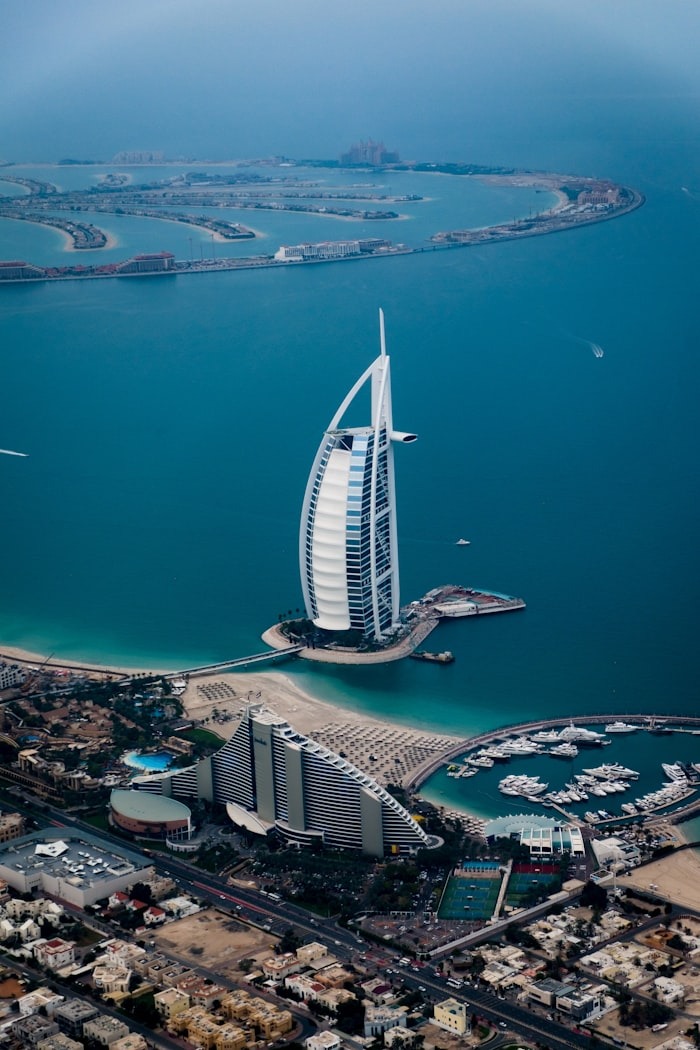 Dubai skyline with skyscrapers, Middle East