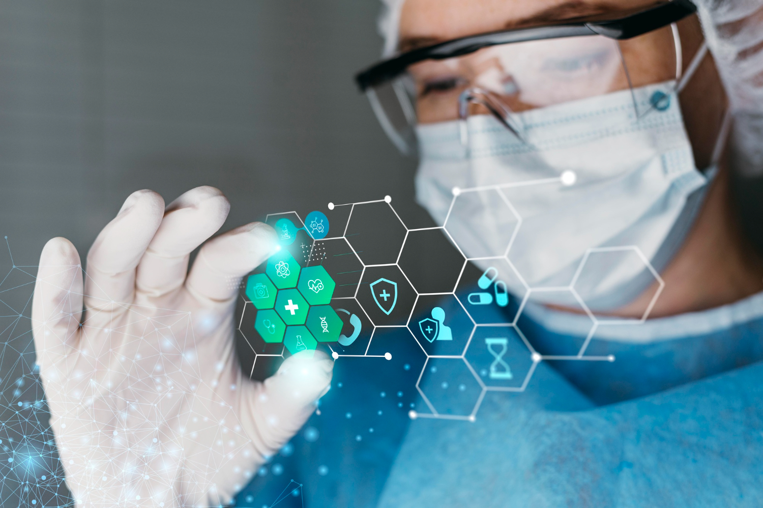 Healthcare professionals in a hospital